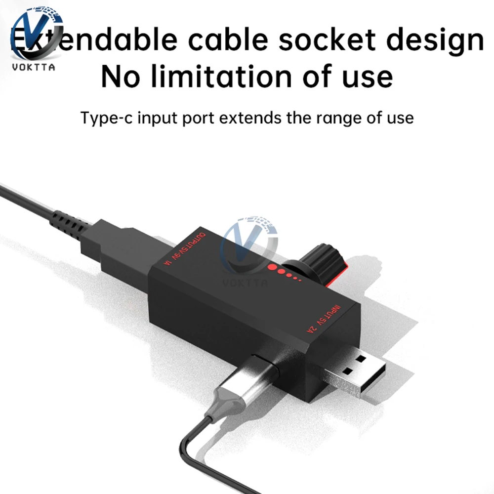 DC 5V 2A PWM Speed Controller 5W Fan Speed Controller Induction Power Supply Voltage Regulator Cooling with Type-C USB Interface