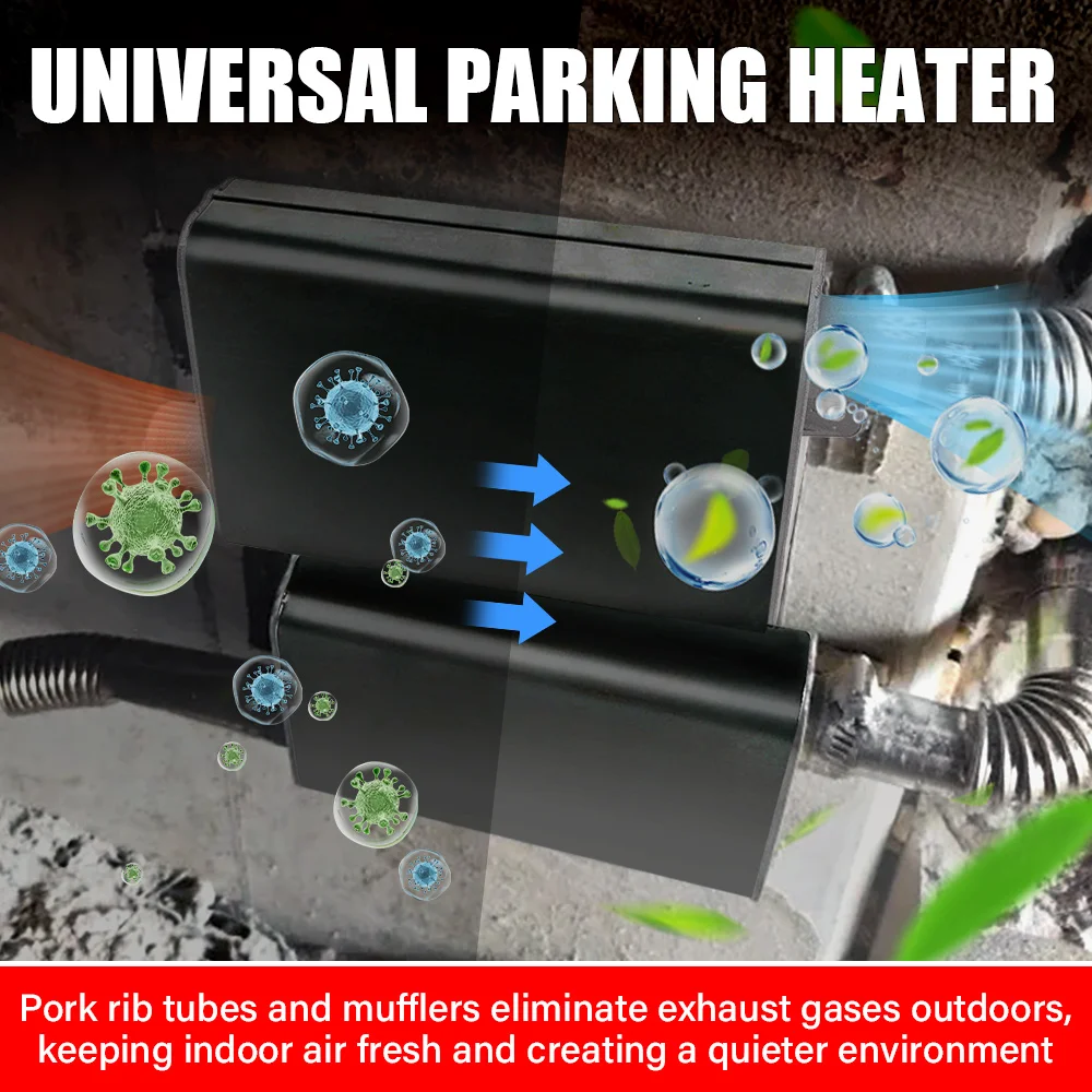 

S/M/L 24mm Muffler Curved Air Diesel Parking Heater Exhaust Pipe Aluminum Alloy Small Size For Car Truck Caravan Camper