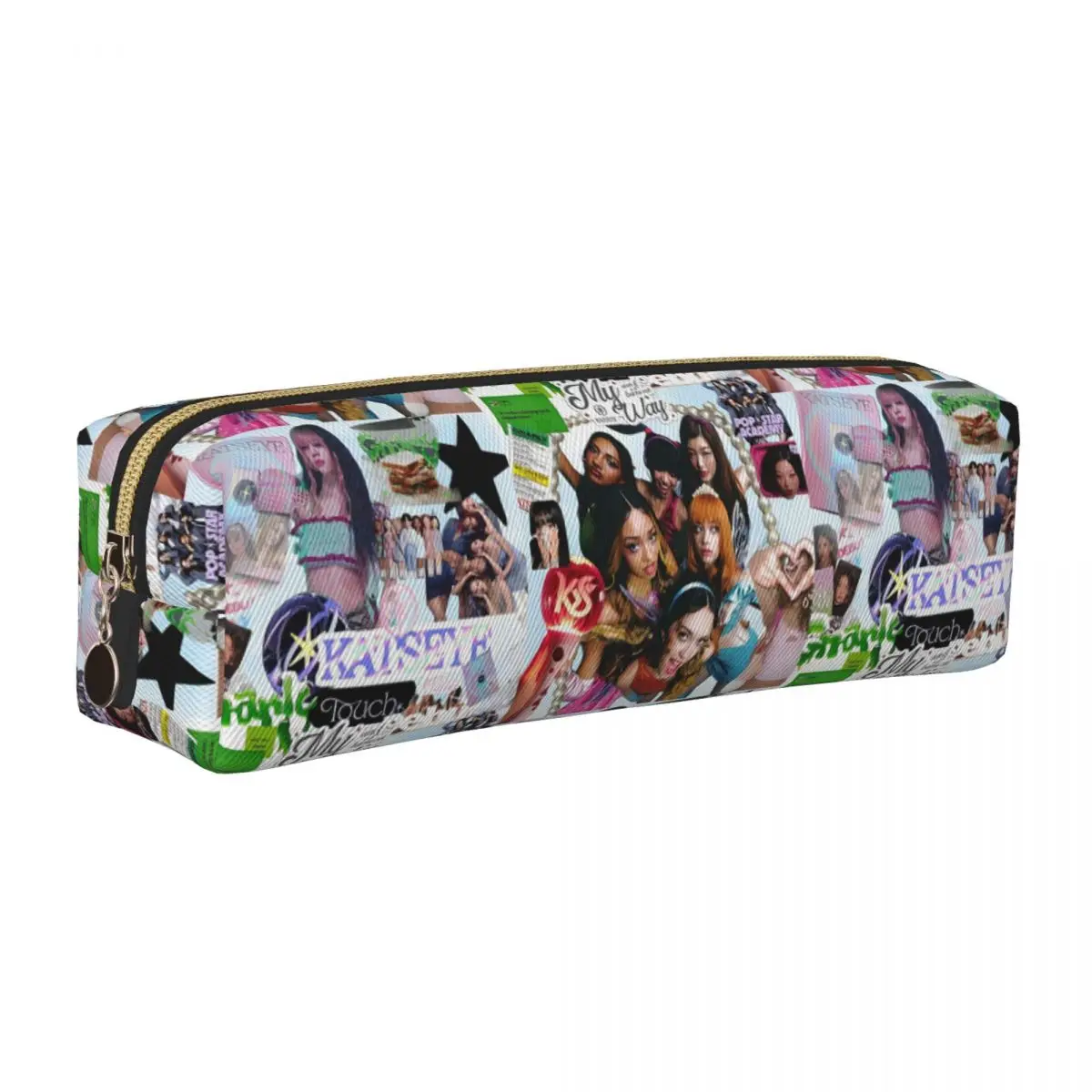 

Katseye Music Pencil Cases Fashion Kpop Pen Holder Bags Student Big Capacity School Supplies Zipper Pencilcases