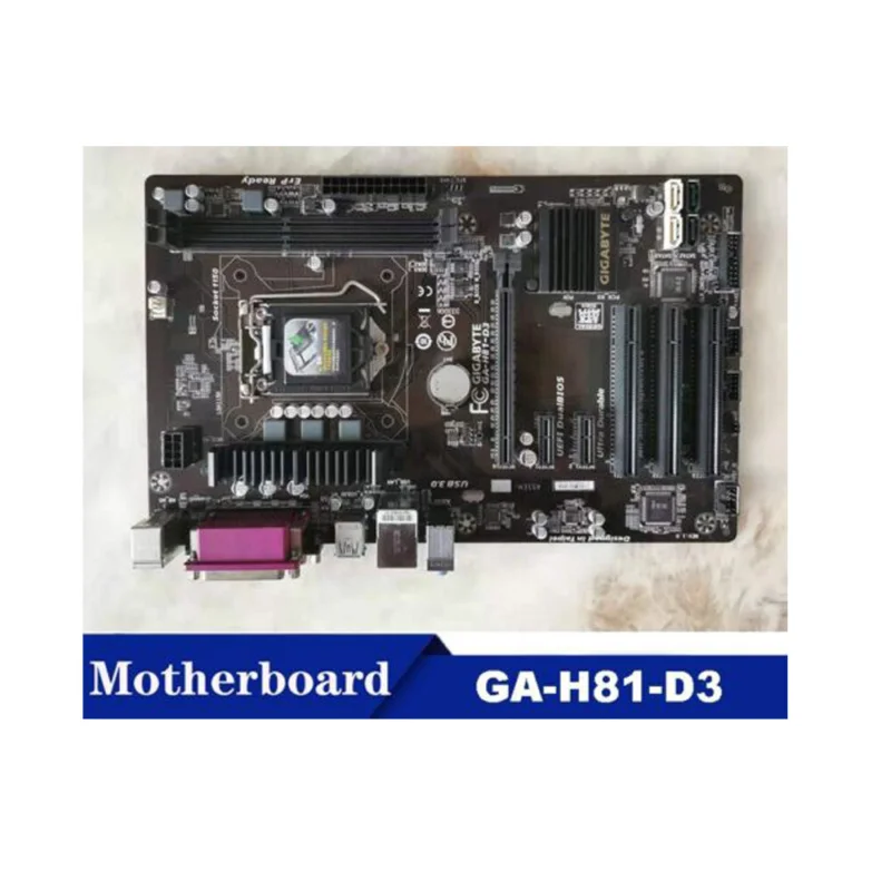 

For Gigabyte GA-H81-D3 Motherboard LGA 1150 DDR3 ATX Mainboard Tested OK