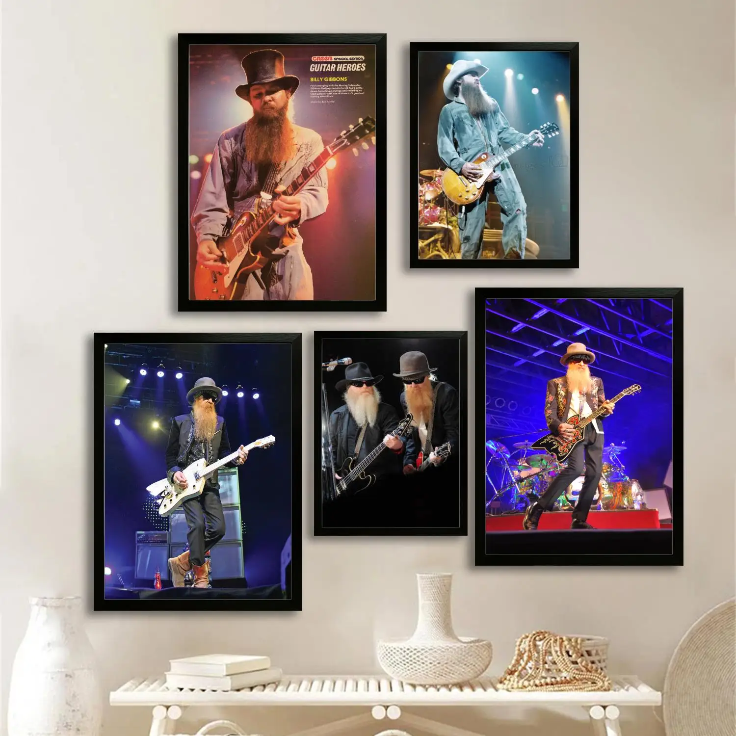 billy gibbons Canvas Art Poster, Wall Art, Picture Print, Modern Family, Bedroom Decor, Posters,Decorative painting