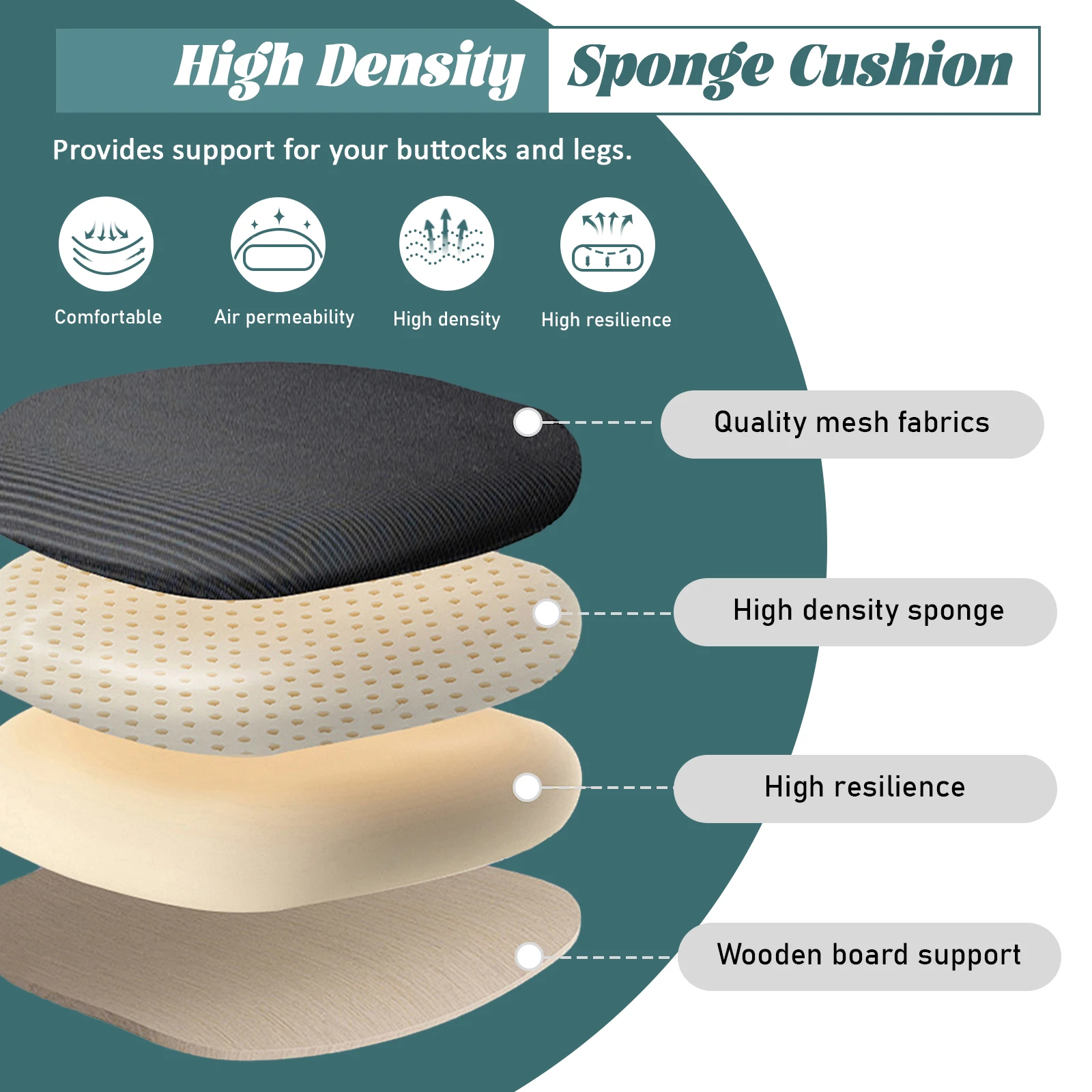 كرسي مكتب مريح من Durrafy، كرسي مكتب مع مسند رأس قابل للتعديل، مساند للذراعين ودعم قطني، كراسي دوارة شبكية، أسود