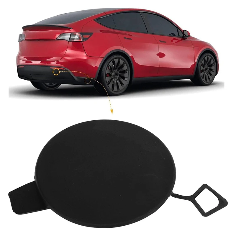 Rear Bumper Tow Hook Cover Towing Eye Cap 1494426-00-A 149442600A for 2020 2021 2022 Tesla Model Y