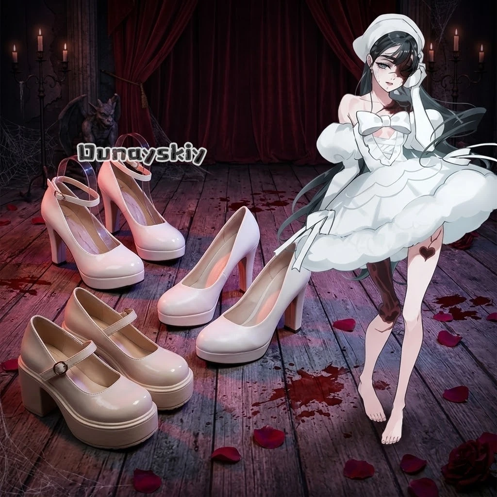 KS*12Anime ALIEN STAGE Zombie Stage Косплей Суа ZOMST Idol Stage Белые туфли на толстом каблуке, на тонком каблуке, для различных вечеринок на Хэллоуин