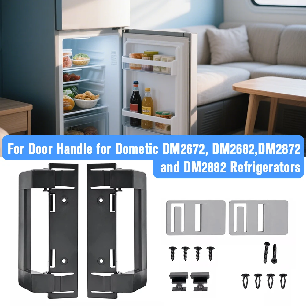 

2Pcs Refrigerator Hardware Door Handles Wear Resist Campers Refrigerator Door Pulle for Dometic DM2672 DM2682 DM2872 DM2882