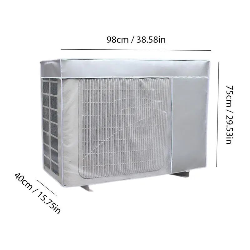 Air Conditioner Cover Winter Outdoor Air Conditioner Waterproof Cover Anti-Snow Rain Dust Cover AC Outside Unit Protective Cover