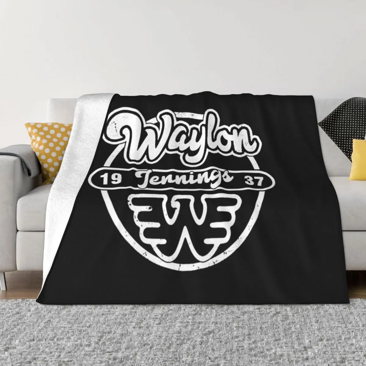 

Waylon_Jennings T-Shirt Throw Blanket Multi-Purpose Soft Big Blanket Picnic Blanket