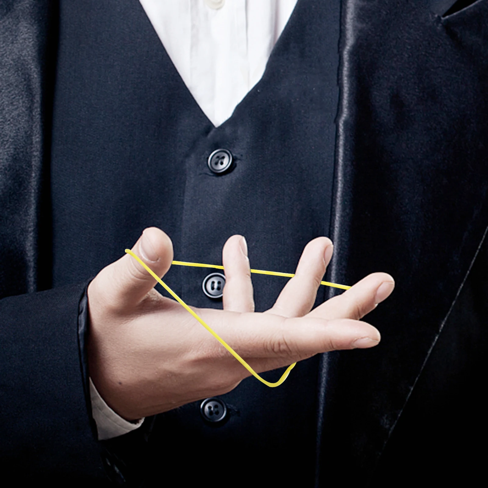 

50 Pcs Five-pointed Rope Magician Rubber Band Modeling Gimmick Elastic Trick Props Plastic Conjuring