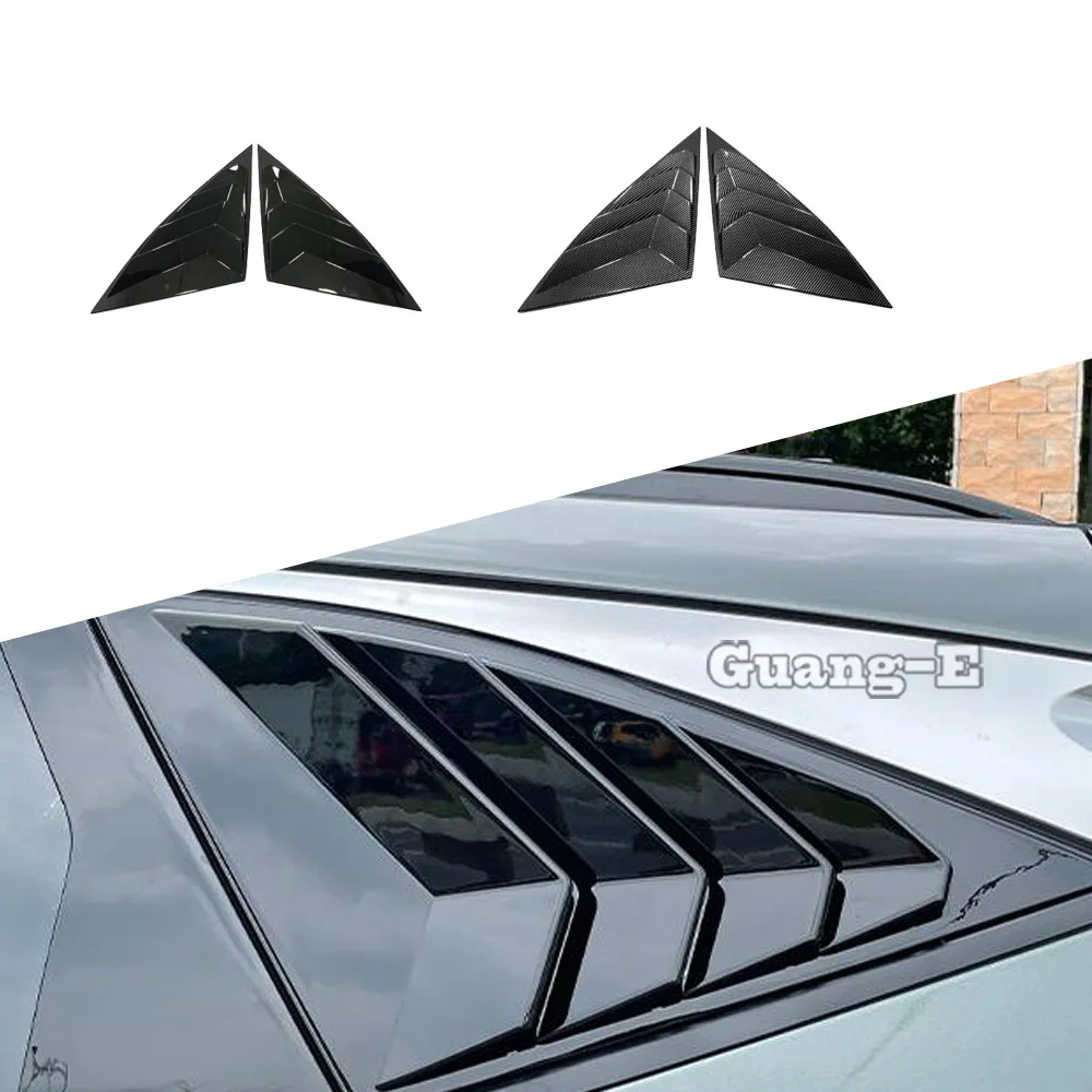 

Car Sticker Cover Rear Tail Spoiler Side Triangle Wing Window Bezel Trim Frame Panel For Hyundai Tucson L 2021 2022 2023 2024