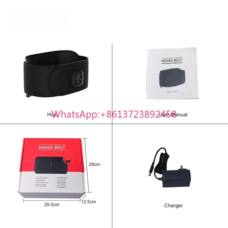 2024 New Heated Massage Belt - Home Use Physiotherapy  for  Circulation Boost, Side-Effect Free
