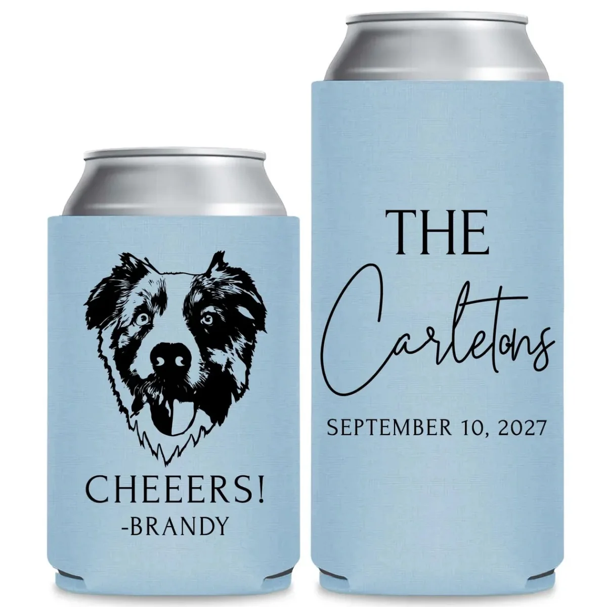 

10/20/30pcs Personalized Wedding Can Cooler Favor, Customized Wedding Can Cooler Favors, Pet Wedding Can Cooler, Customized Pet