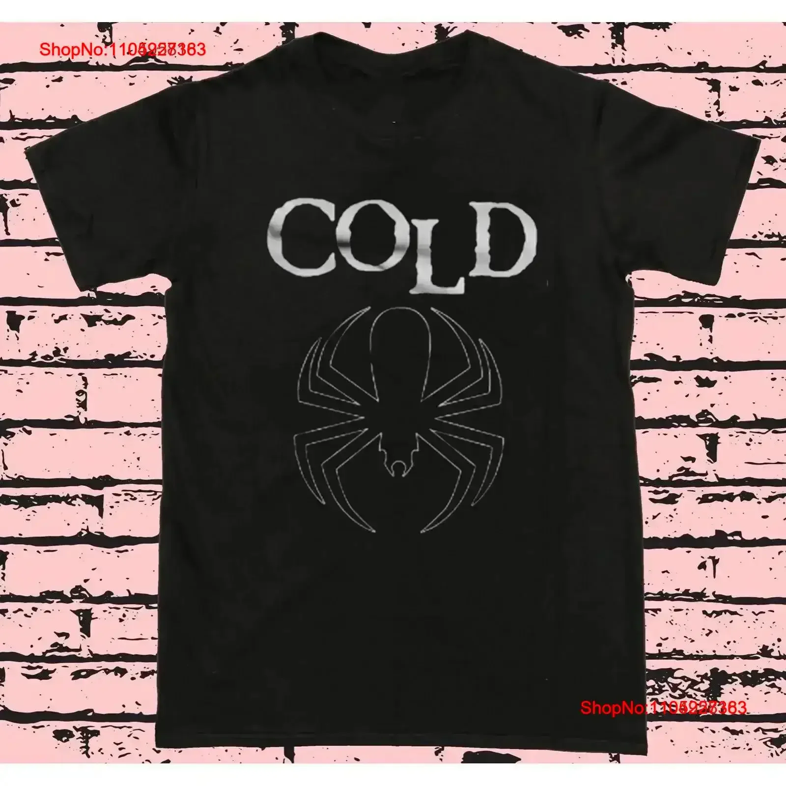 

ФУТБОЛКА COLD American Rock Band Spider ПОЛНЫЙ РАЗМЕР S 5XL винтажная стираная мужская слегка дизайнерская одежда модная стильная универсальная