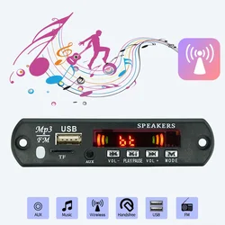 5/12V Audio MP3 Player Module Lossless Audio Bluetooth-Compatible 5.0 MP3 Player Decoder Board with Remote Control for Car