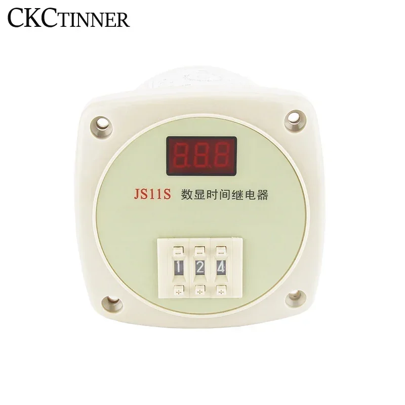 JS11S Digital Display Time Relay 0.01-9.99S 0.1-99.9S 1-999S 1-999M 0.01S-999H Delay Time Switch Timer  AC220V AC380V