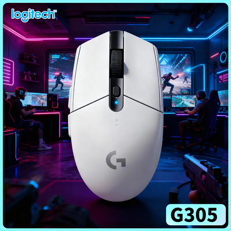 

Игровая мышь Logitech G305 с технологией LIGHTSPEED, сенсором HERO 12000 DPI, 6 кнопками, 250 часами автономной работы, 99 г, для ПК, Mac, ноутбуков