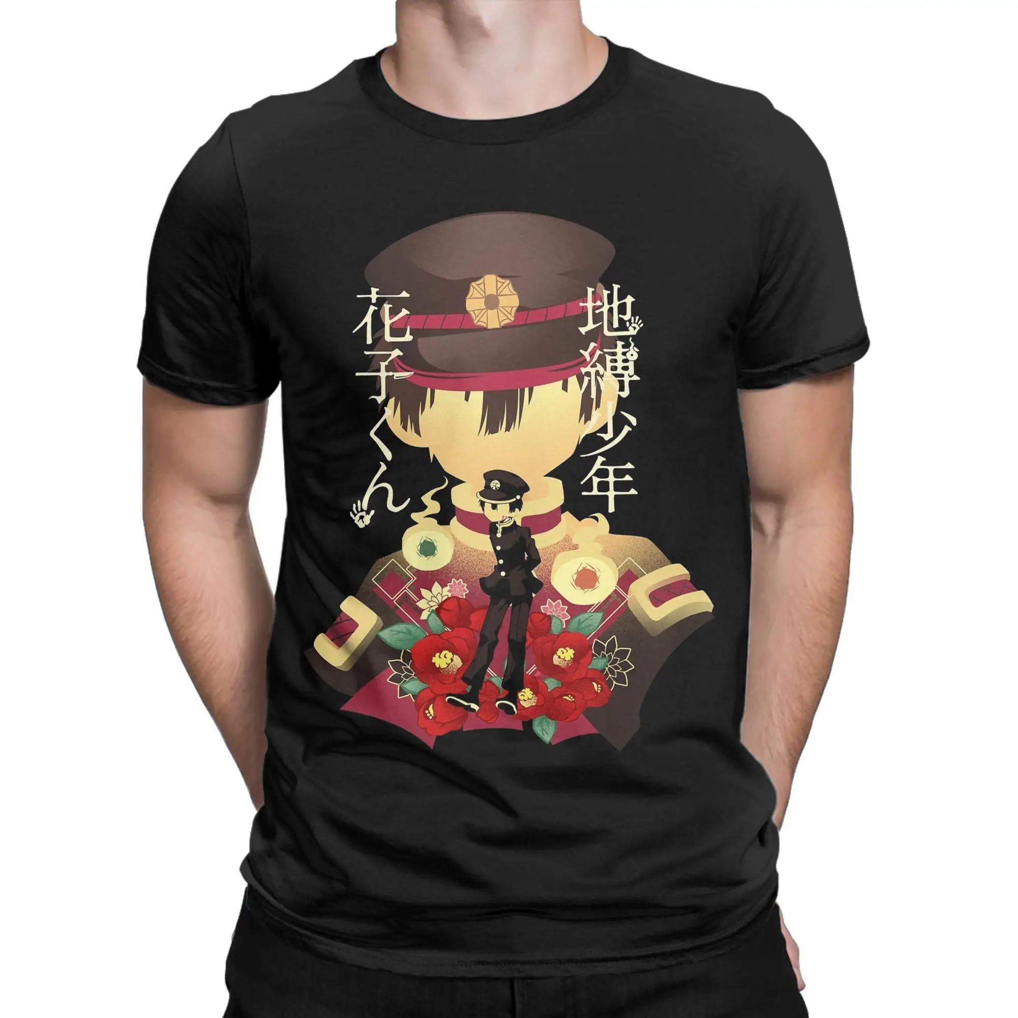 Toilet-bound Hanako-kun T-Shirt for Men  Funny 100% Cotton Tee Shirt Round Neck Short Sleeve T Shirt Printing Clothes