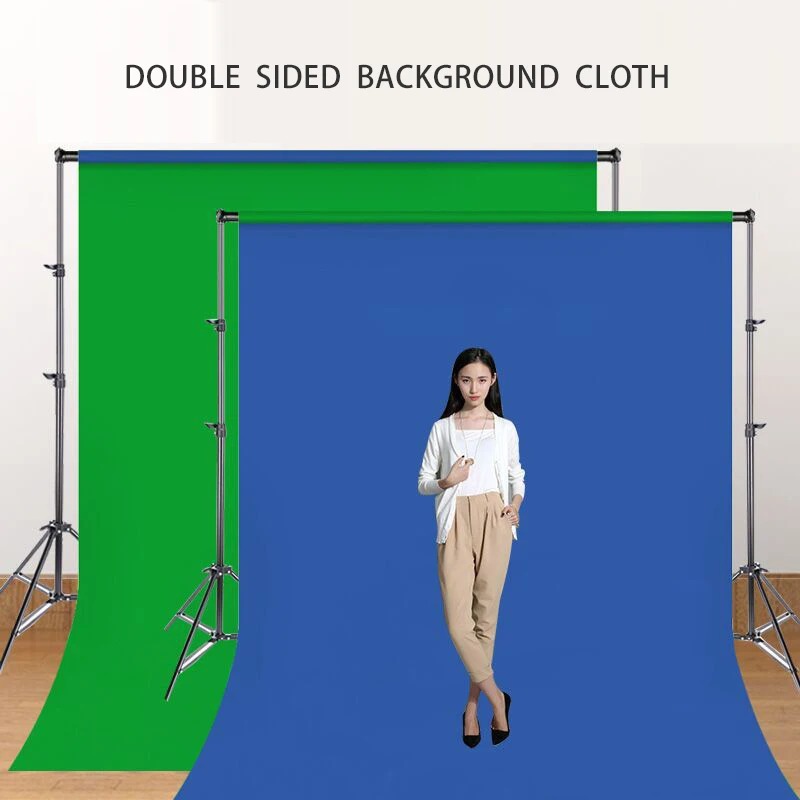 

Photography Background Backdrop double sided Blue Green Screen Chromakey Cromakey Background Cloth For Photo Studio Video