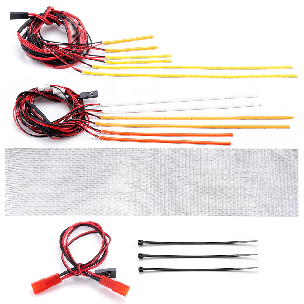 TRINOOD Full Set LED Light Kit For 1/10 A-RRMA SENTON RC Truck Complete Front Rear Light Simulation Upgrade Parts