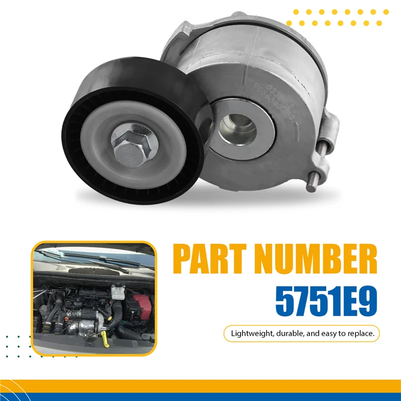 AB96-Auto für Citroen Berlingo C4 307 Partner Tepee 2005–2016 Riemenscheibenspanner 5751. E9 5751E9