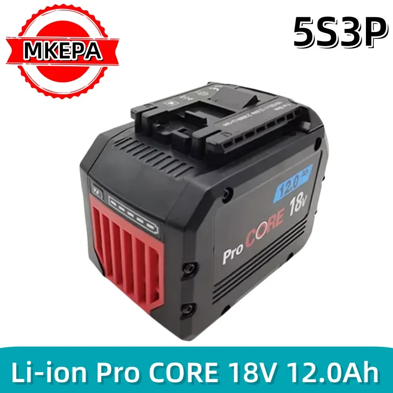 

18V 12Ah ProCORE Rechargeable Battery, for lpega cordless tools BAT609 BAT618 GBA18V80 21700 high power 5C power cell