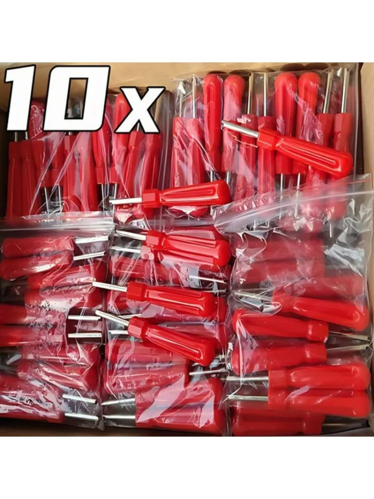 AliExpress Car Bicycle Slotted Handle Tire Valve Stem Core Remover Screwdriver Auto-styling Accessories Car Tire Repair Install Tools