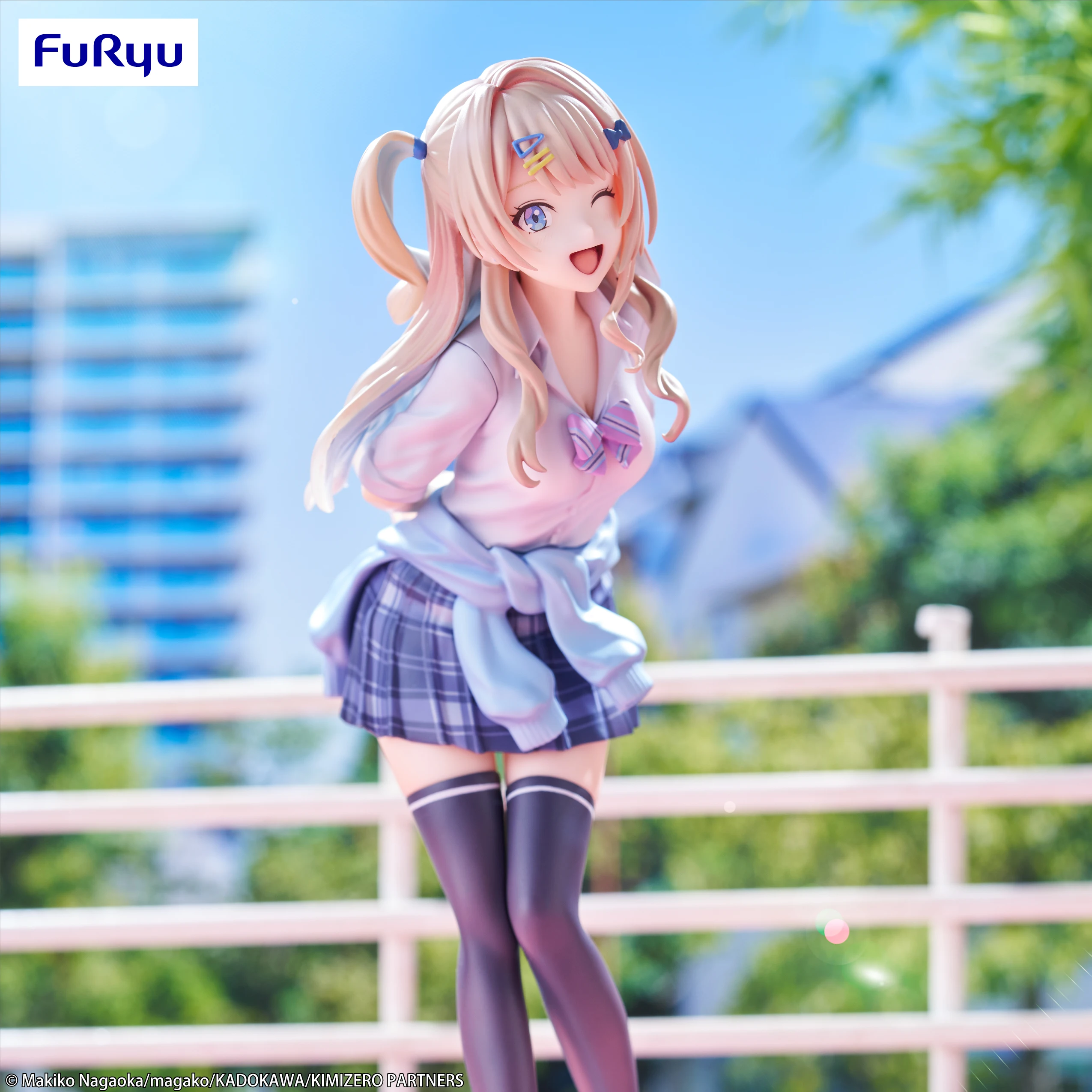 Original FuRyu Our Dating Story The Experienced You and The Inexperienced Me Shiraga Tsukiko Anime Figure Action Figures Model