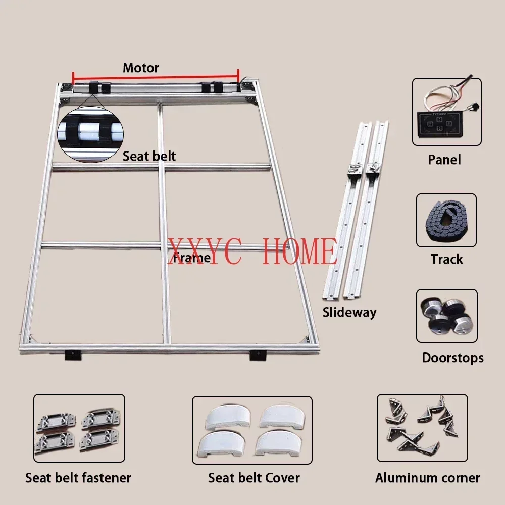 RV Caravan Electric Lift Bed Adjustable Intelligence Bed Motorhome Aluminum Profile Lifting Bed