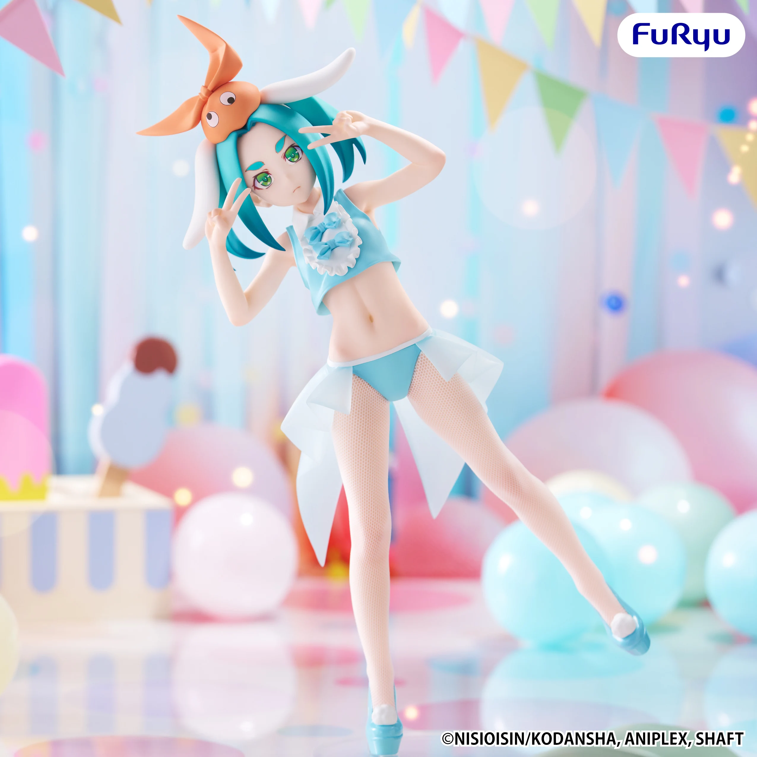 Echt ‌   FuRyu Monogatari Series BiCute Bunnies Figur Yotsugi Ononoki Anime Actionfigur Modell Spielzeug Geschenk