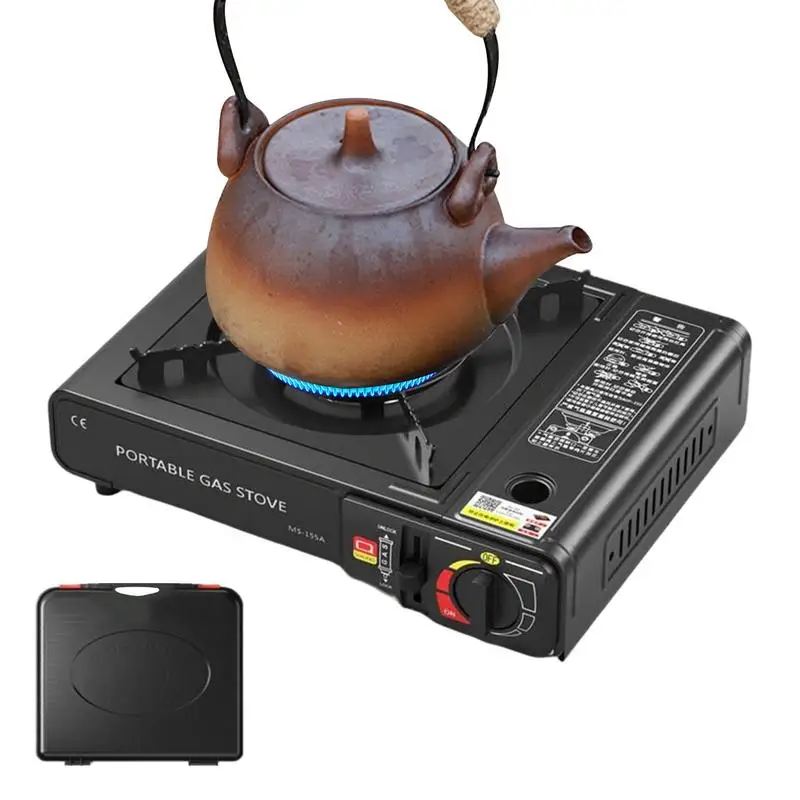 

Camping Gas Stove Single-BurnerButane Stove Adjustable Cassette Stove Portable Windproof Cassette Furnace Camping Accessories