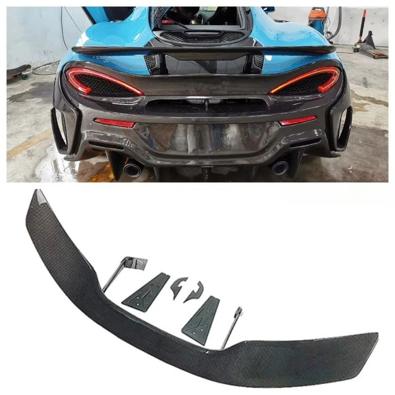 

High-quality automotive dry carbon material rear trunk wing for 540c 570s 570gt 600lt carbon fiber spoiler