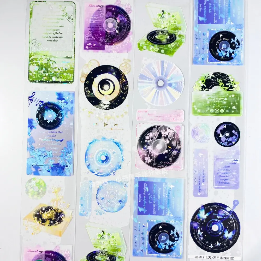 

pet tape OKMT Galaxy Starry Sky Universe Decorative Stickers DIY Scrapbook Journal Diary Phone Case Laptop Decal Kids Stickers