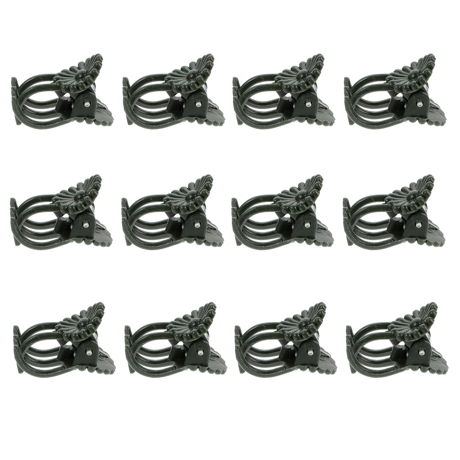 

50pcs Flower Support Clips Plastic Plant Stem Fixing Clamps For Climbing Vine Vegetables Tomato Beans Gardening Tools