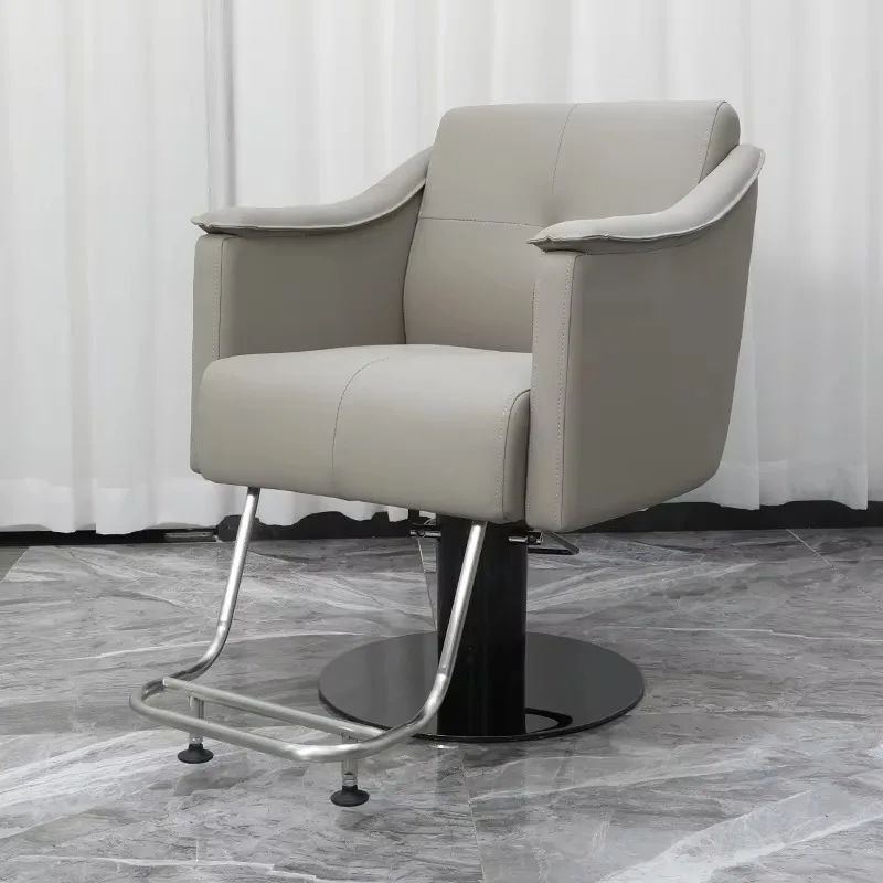 Multiple Color Options New Style Metal Base Barber Chair Customizable Color Salon Chair for Barber Shop