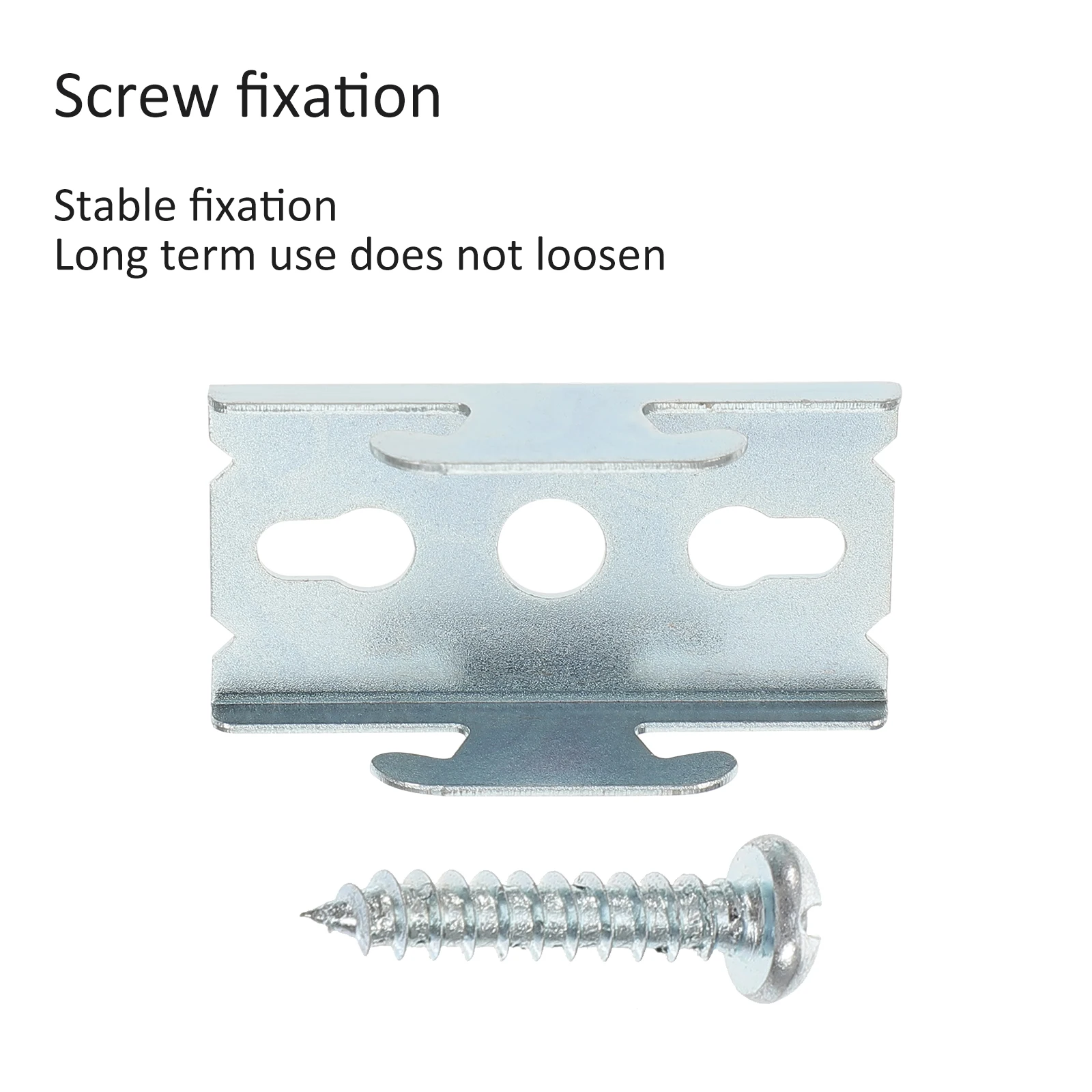 

2 Sets Iron Curtain Rod Brackets Adjustable Wall Mounting Hooks Holders for Curtains Strong Light Easy Install Living