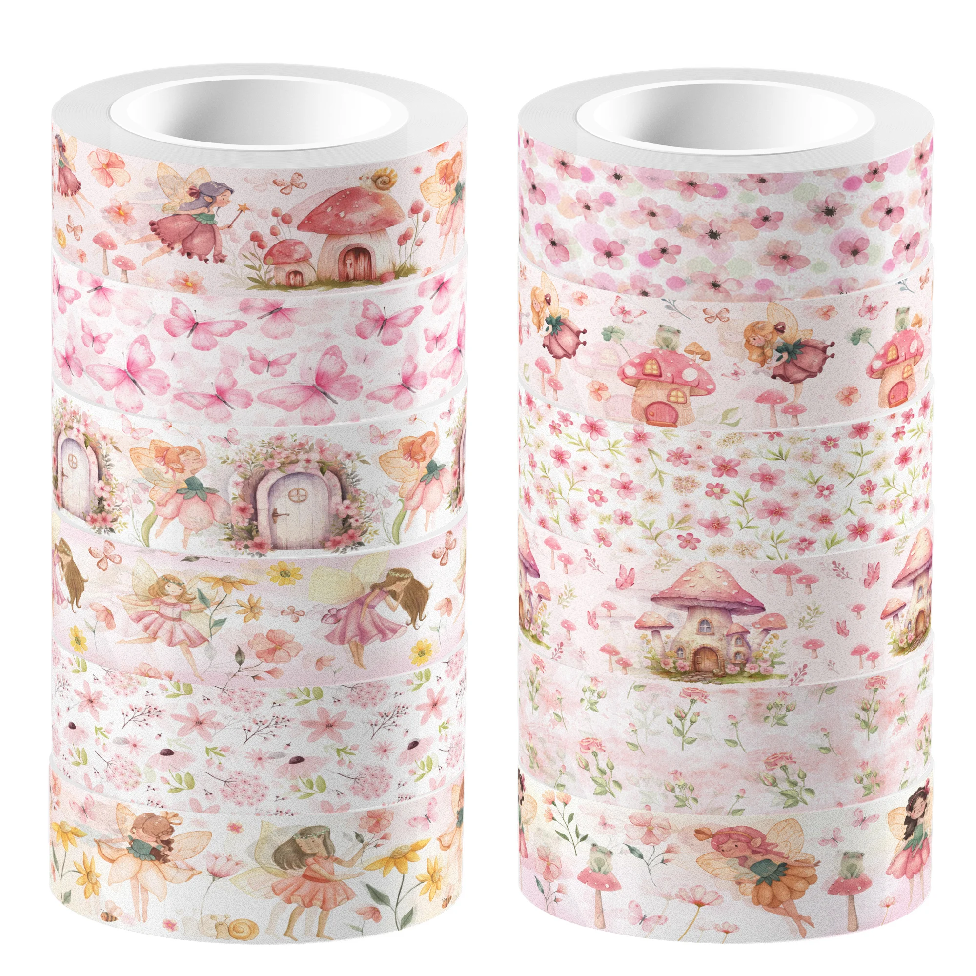 

12 Rolls Dreamy Elf Fairy Washi Tape Set DIY Craft Handbook Tape Scrapbooking Material Adhesive Masking Tape For Party Supplies