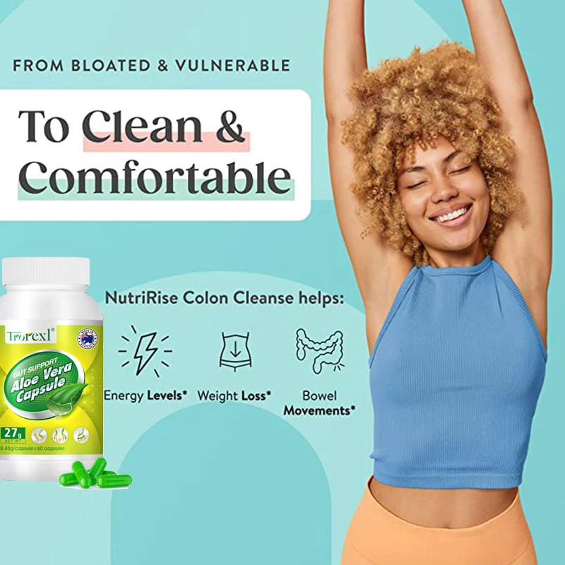 Weight Loss Slimming Products for Men & Women Aloe Vera Appetite Reduction Vegan Capsules