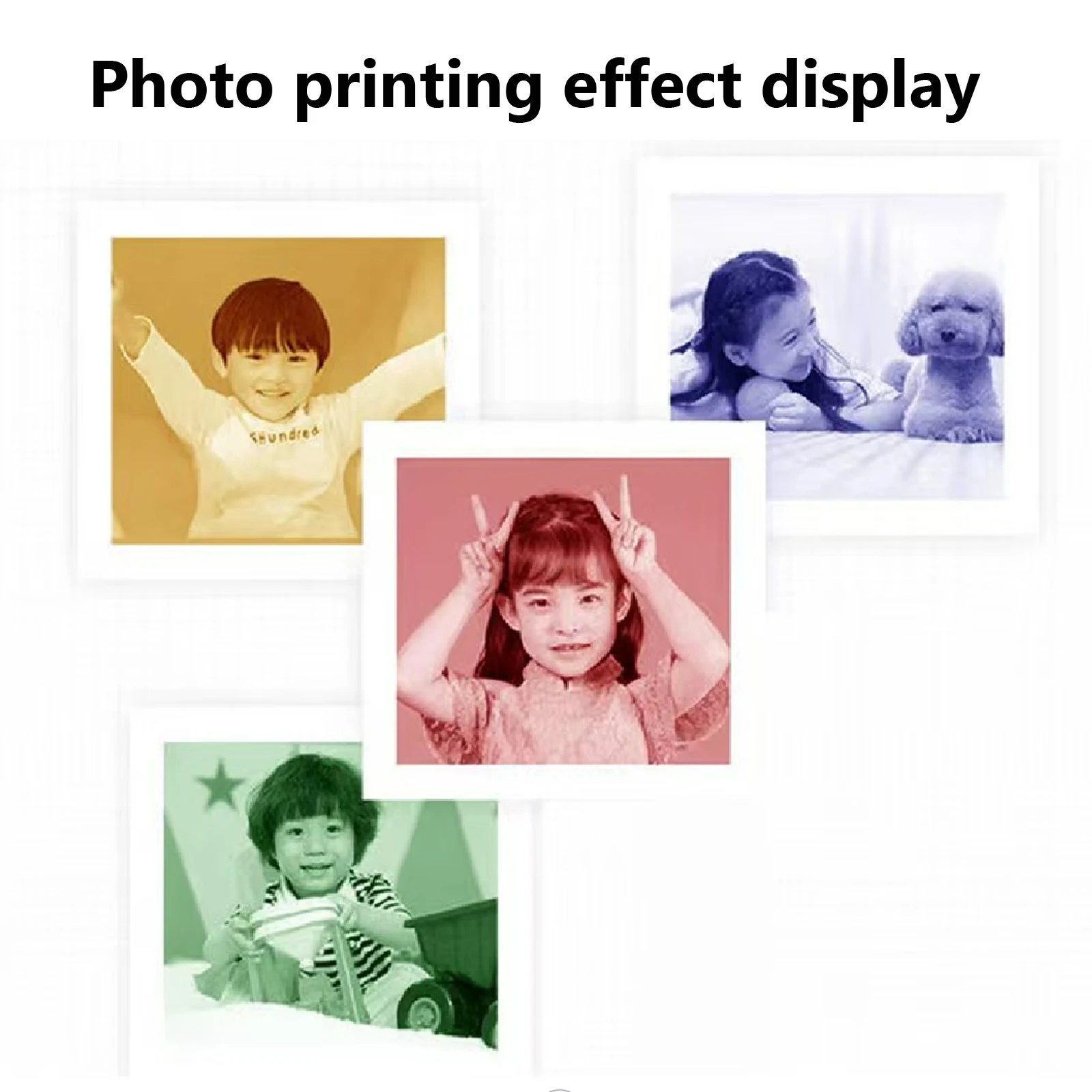 4 Rolls Colors Thermal Paper for Color Printing Paper for Instant Printing Camera Kids Color Papers No Ink Print