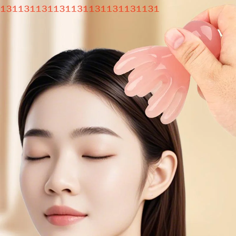 

Resin Double Row Octopus Comb Cute Head Massager Hair Care Meridian Scraping Scalp Massage Acupuncture SPA Gua Sha Massage Tool
