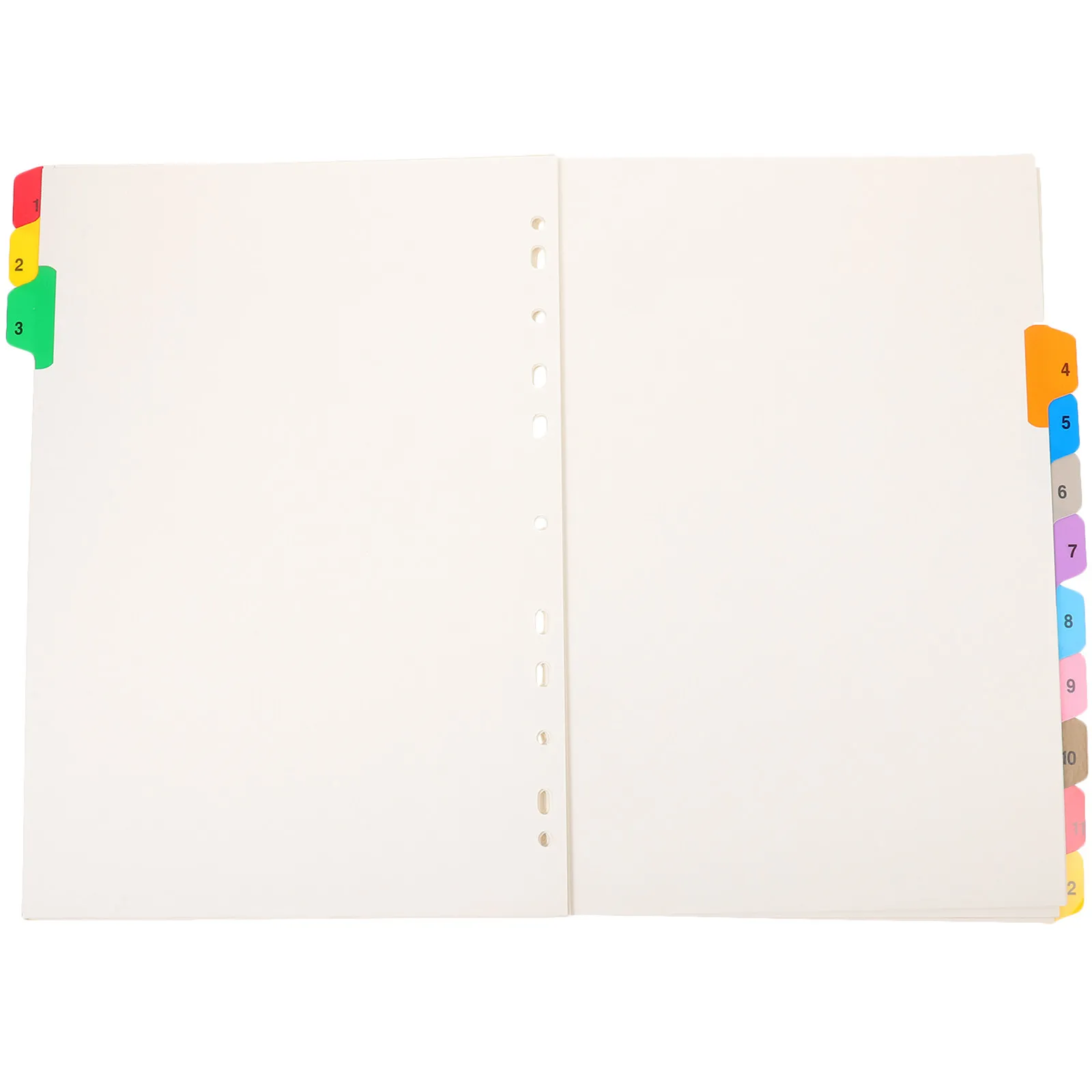 

12 Sheets Premium Pet Paper Index Dividers for Binder Notebook with Writeable Tabs Aesthetic Colored Classification Labels Page