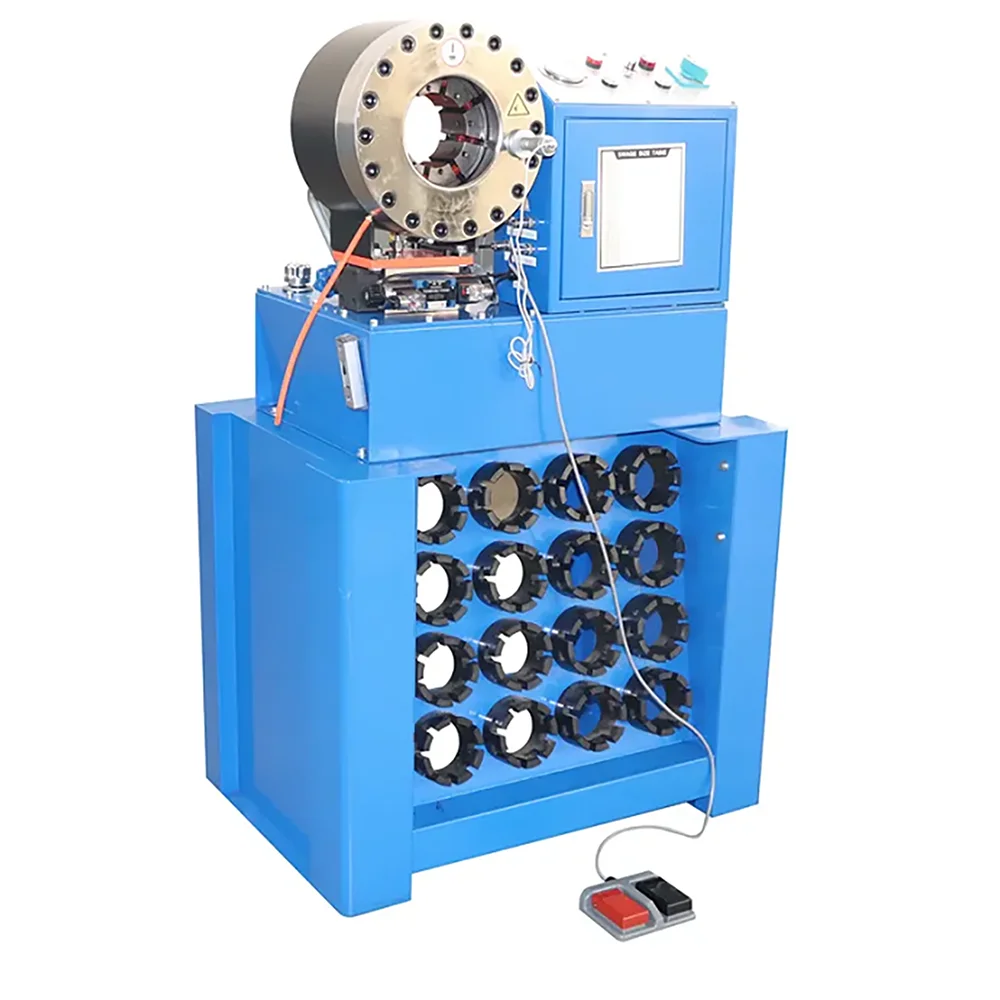 Piegatrice automatica per tubi in gomma 3KW Macchina per pressatura per tubi idraulici MJ52T