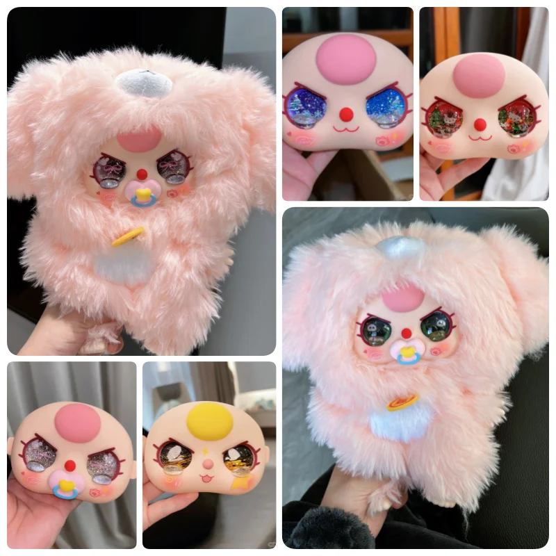 

Подходит для 400% Baby Three Bb3, изготовленный на заказ, ручная работа, струящийся песочный блеск, плачущие глаза с лицевой ракушкой, аксессуары для кукол