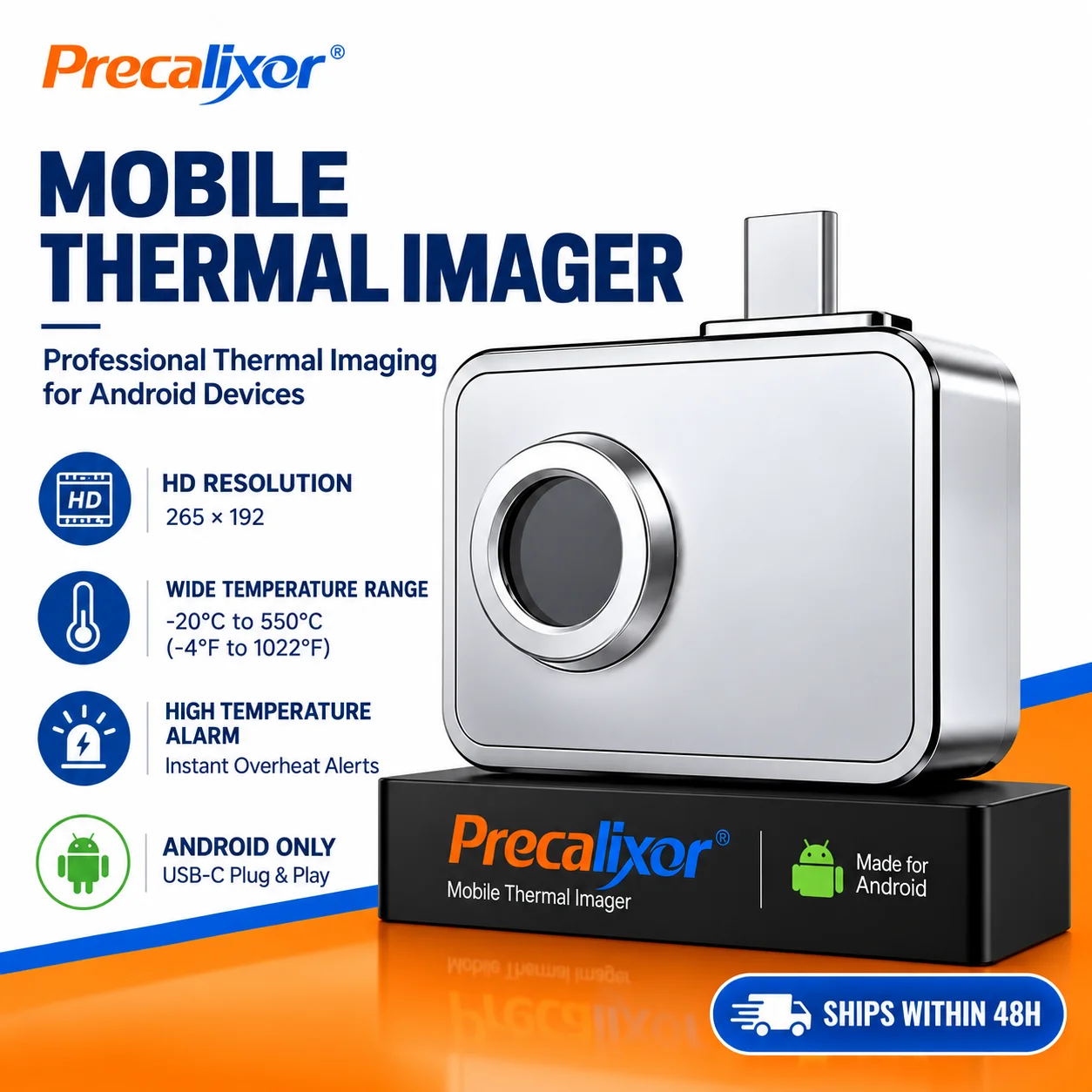 Thermal Imaging Camera 256X192 - Thermal Camera 256x192 IR Resolution 3.2mm