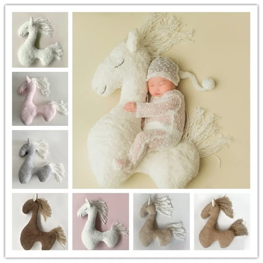 

1 шт. реквизит для детской фотографии Little Horse Studio's Full Moon и 100 дней, детский скандинавский единорог, аксессуары для фотосессии и студии