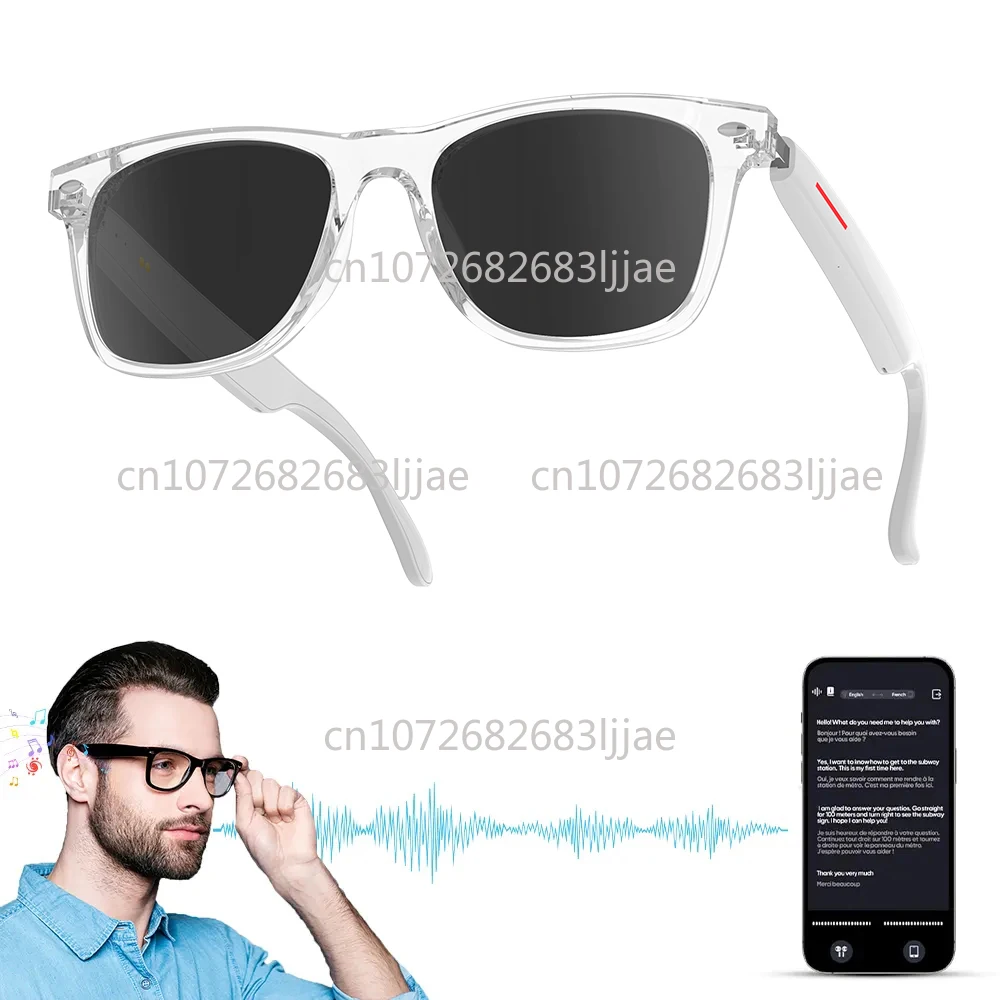 

2025 E13-C smart glasses AI translation wireless BT call music intelligent control glasses men's and women's outdoor sunglasses
