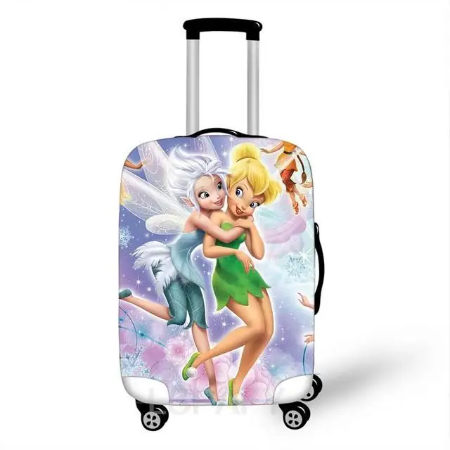 Disney Tinker Bell Elastic Thicken Luggage Suitcase Protective Cover Protect Dust Bag Case Cartoon Travel Cover