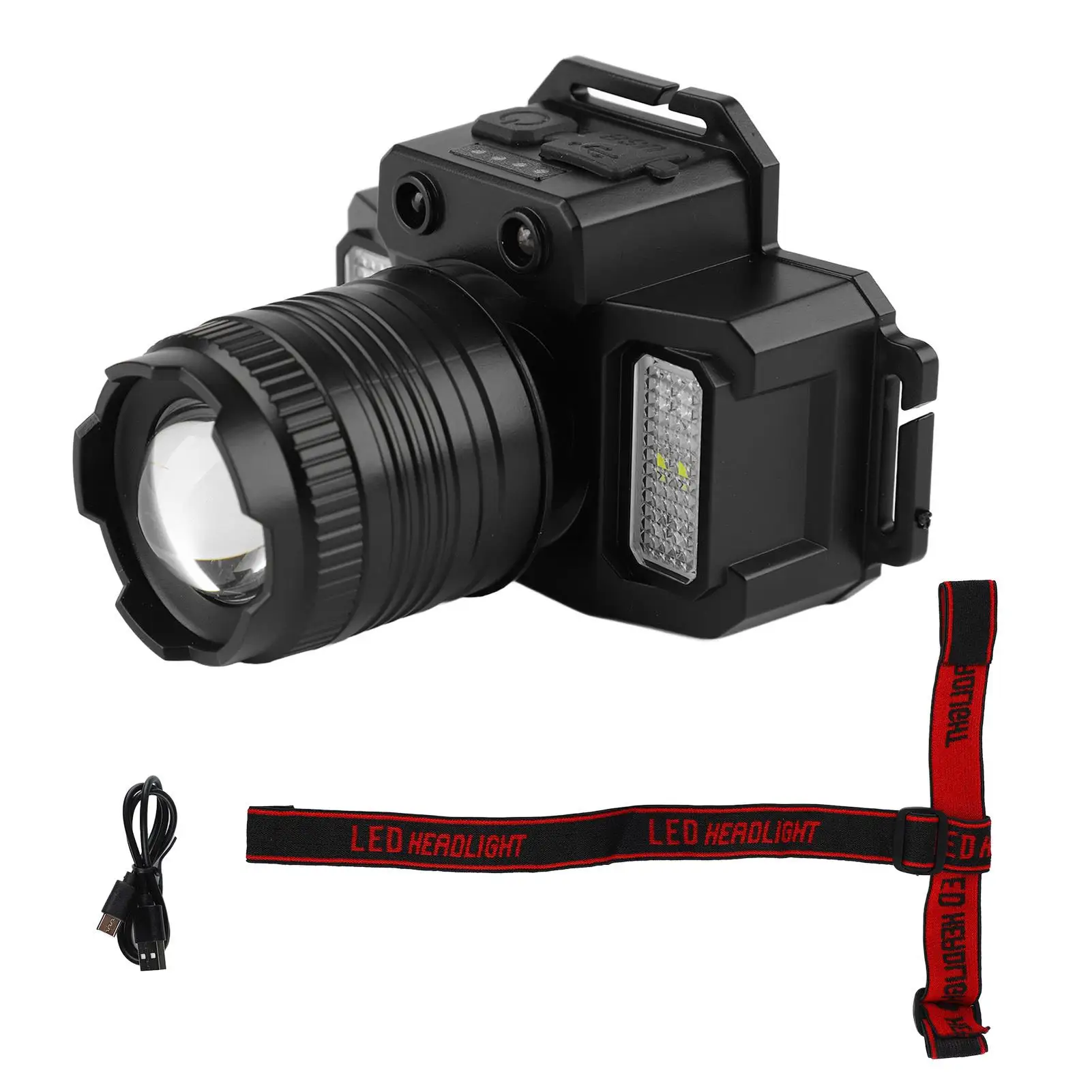 

Outdoor Rotating Zoom Headlight with Intelligent Induction - Great Endurance 1600mAh - Ideal for fishing