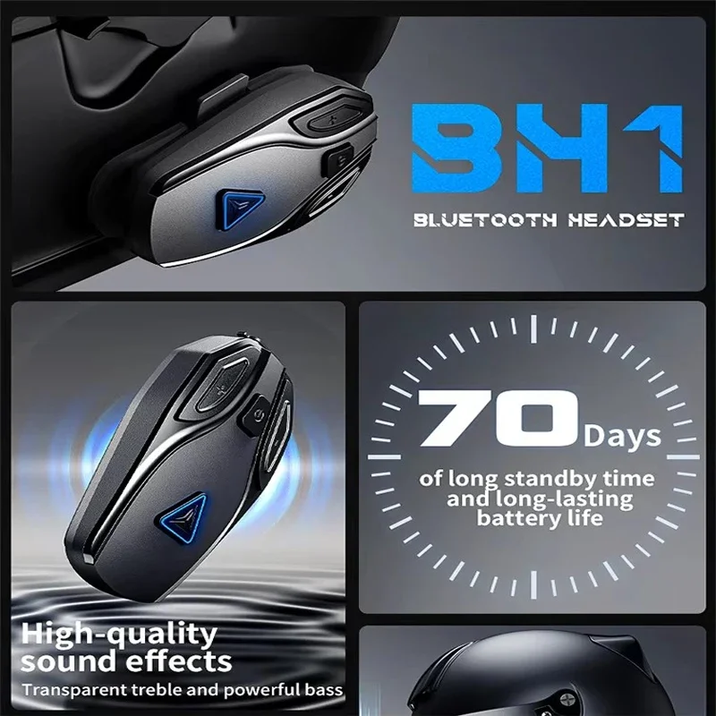 MOTOWOLF Motorcycle Helmet Built-in Bluetooth Headset Riding Motorcycle Travel Long-distance Wireless Intercom Call Waterproof
