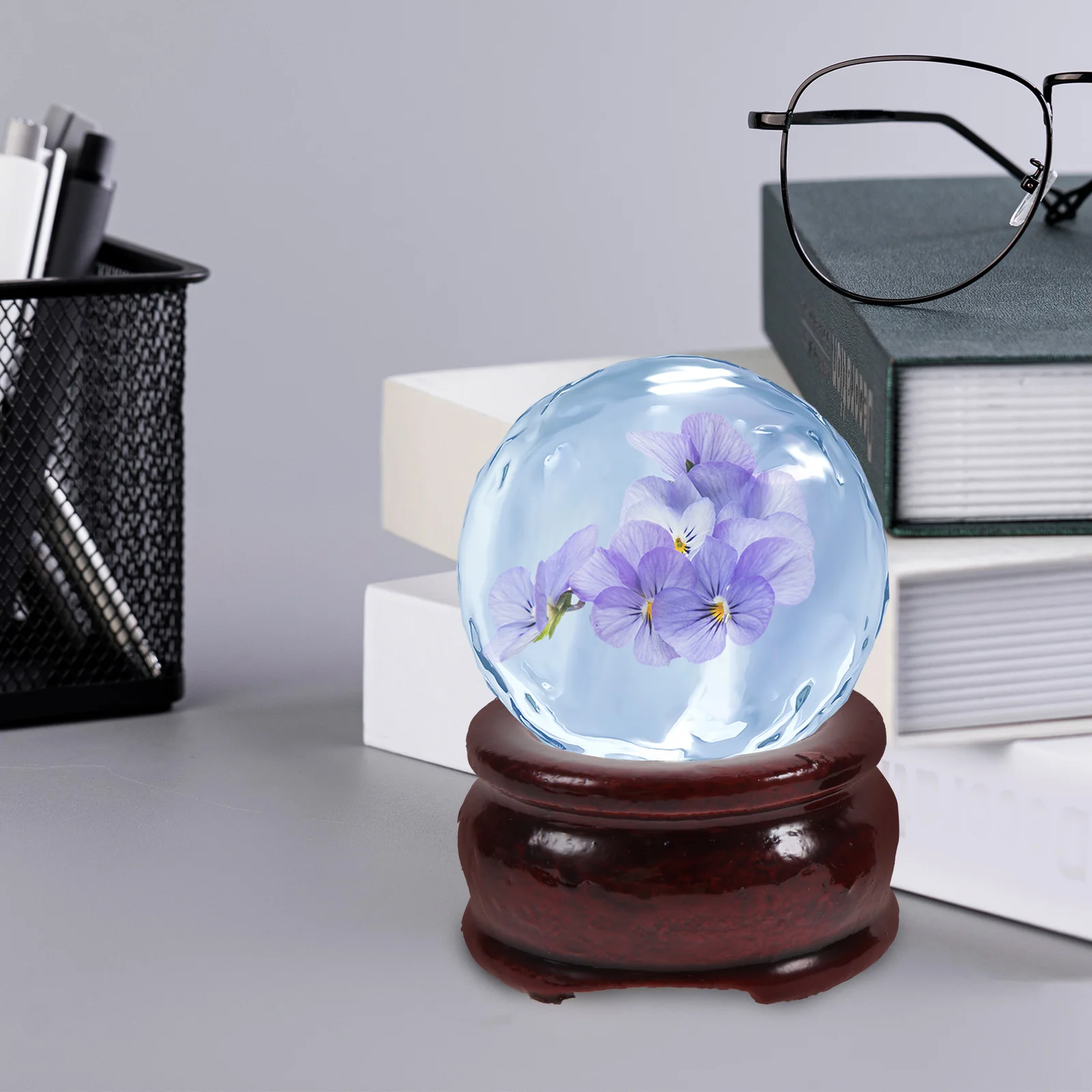 

20pcs Ball Wooden Base St Sphere Holder Display Storage Round Bottom For Spheres Decor Sphere St Home Office