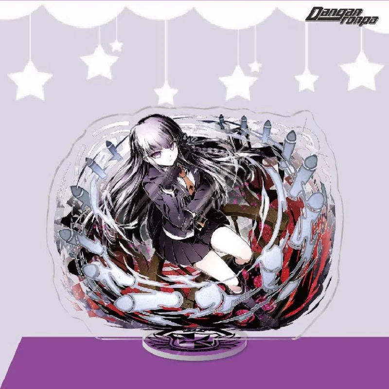 Danganronpa Anime Figures Naegi Makoto Kirigiri Kyoko Acrylic Model Keychains Togami Byakuya Standing Sign Prop Collection