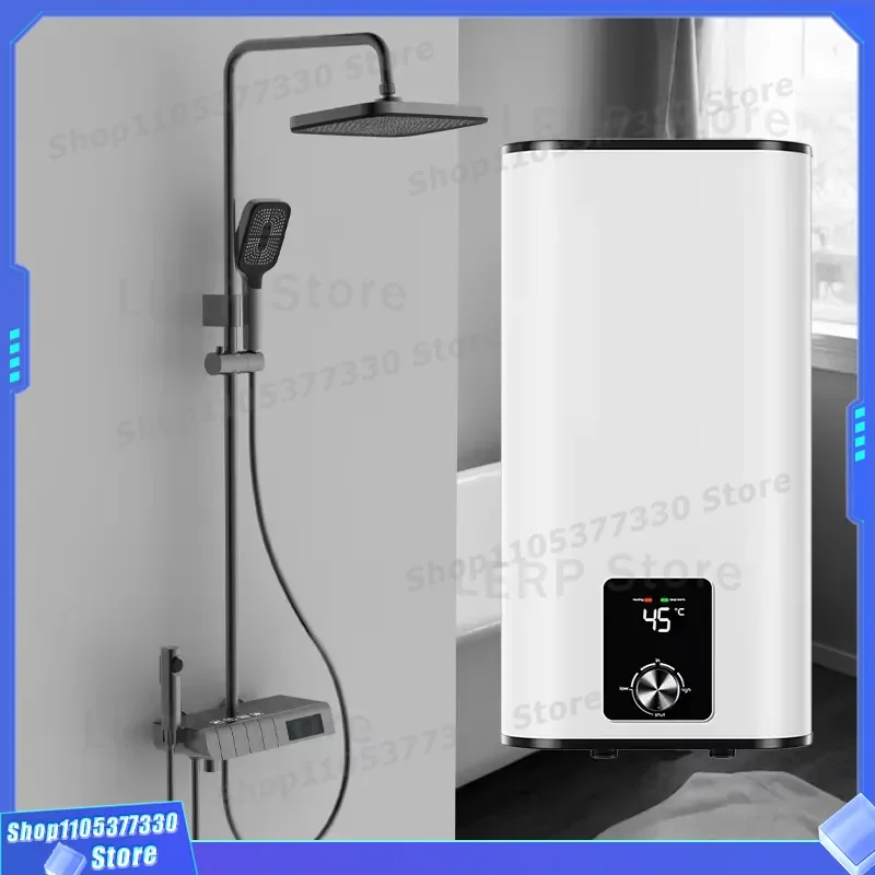 2000W Electric Water Heater 50L 80L 100L Storage Tank Geyser for Kitchen Bathroom Shower Custom OEM Hot Water Supply System